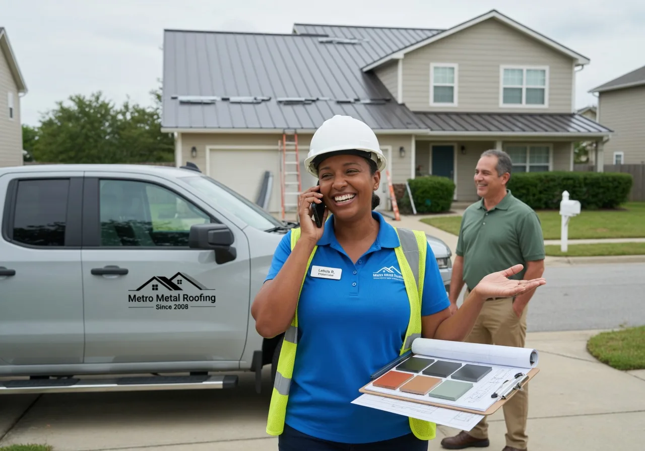 Storm Damage Metal Roof Repair in New Goshen, IN